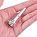 Leinuosen 2 Pieces French Horn Mouthpiece Kit Includes 1 Silver Plated French Horn Mouth Piece and 1 Mouthpiece Cleaning Brush