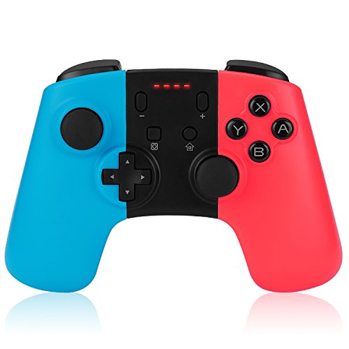 JRH-8576 Pro Bluetooth Controller Gamepad for Switch Blue Red