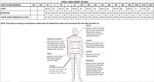 MILWAUKEE LEATHER Men's Classic Side Lace Police Style Motorcycle Jacket (Black, X-Small)