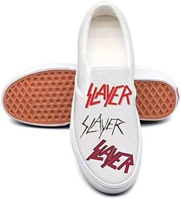 LuTao Man Slayer-Band-Black-Logo- Canvas Shoes Casual Loafers Shoes Sneaker