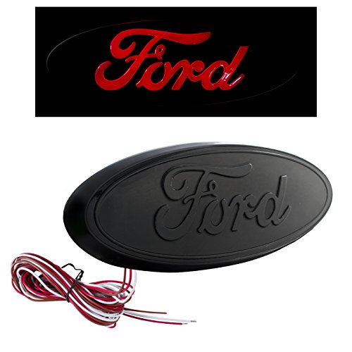 2004-2014 F150 Logo Rear Tailgate 9" Emblem Black Light Up LED Without Rear Camera - Thumbnail 5
