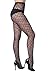 Frenchic Fishnet Lace Stocking Tights Extended Sizes (Pack of 6) (M/L), Black
