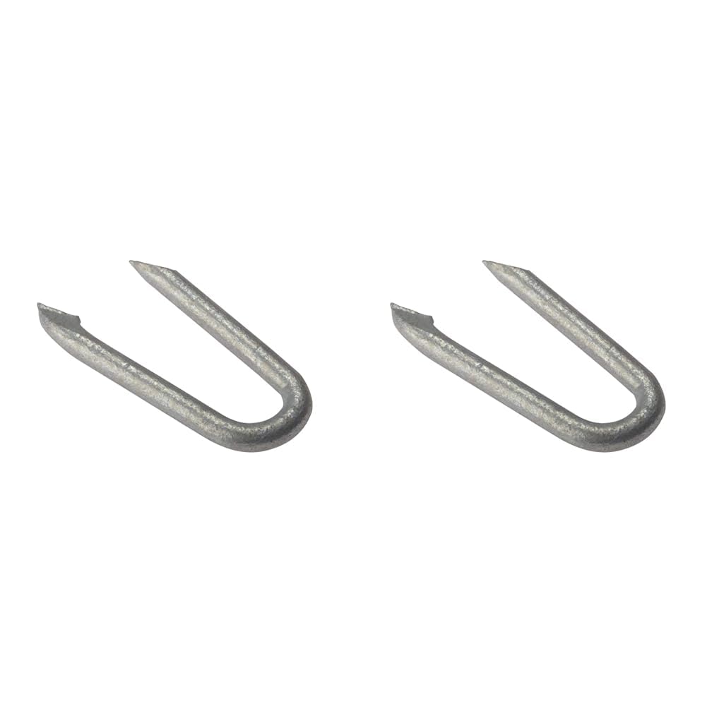 ForgeFix Netting Staples | 30mm | Galvanised | Bag 500gm (Pack of 2)