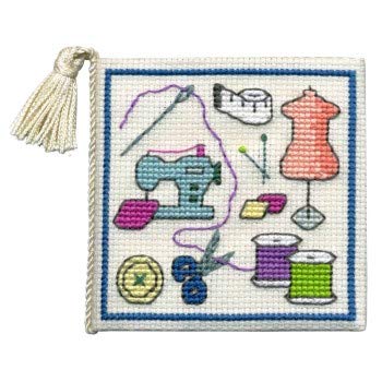 SEWING NEEDLE CASE CROSS STITCH KIT BY TEXTILE HERITAGE