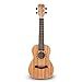 Caramel CC102A 23'' Zebra Wood Concert Acoustic Ukulele Bundle Bag Tuner Set
