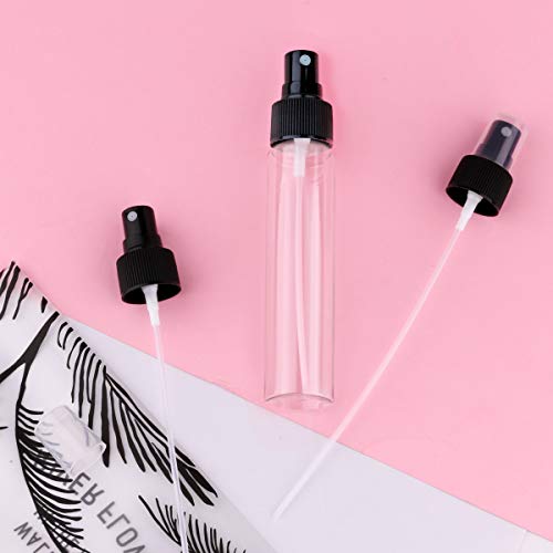 Spray Top, Yebeauty Fine Mist Sprayer Cap Pack of 40 24mm Fine Mist Sprayer for Fine Mist Bottle Cosmetic Bottles- Black