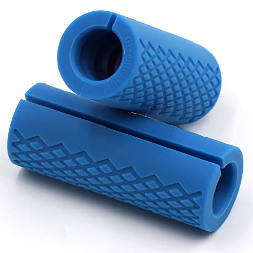Gym Weight Bar Grips fit Standard Barbell, Dumbell Handles, Bicep, Pull Up Bar, Rope Grips