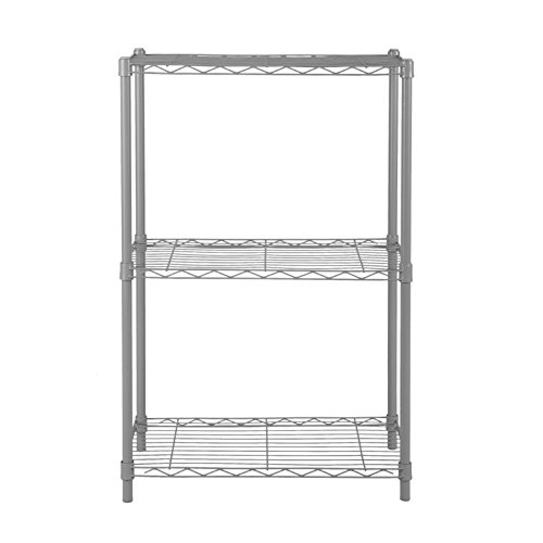 MULSH 3Shelf Wire Shelving Rack Metal Shelf FreeStanding Storage