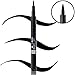 PRESTIGE Doll Eyes Liquid Eyeliner - Skinny Tip Pen PERFECT for Winged Lines, Cat Eyes or Thin Natural Looks. Long Lasting Waterproof Formula. Black Onyx Liner.