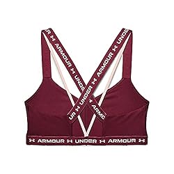 Under Armour Women's Crossback Low Bra, League Red