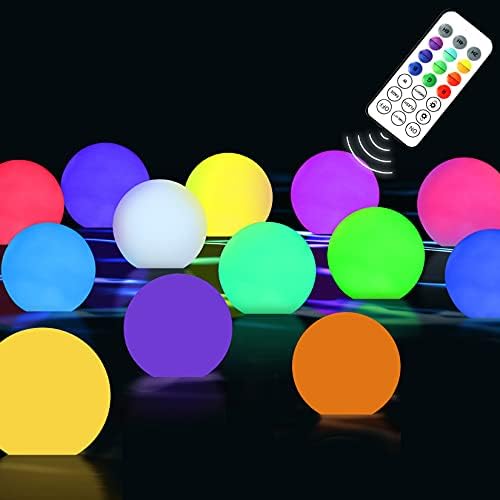 VIDOME Floating Pool Lights Remote Control, 10 Packs Pool Floating Lights, IP67 Full Waterproof