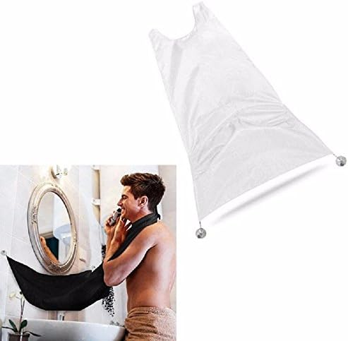 Shave Apron Bib Trimmer Facial Hair Cape Sink 1 PCS Hote 51.2x32.3" White Color