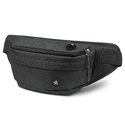 WATERFLY Fanny Pack Waist Bag: Large Crossbody Fannie Bum Belt Bag