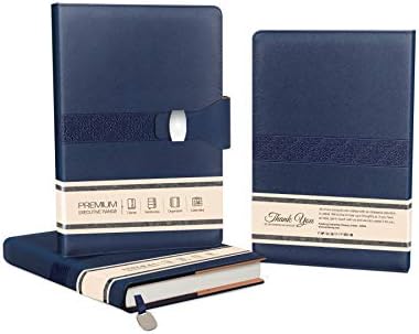 Amsburg - Classic Executive Journal Notebook Diary with Synthetic PU Leather (Blue)