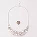 Jane Stone Fashion Statement Necklace Bling Rhinestone Choker Collar Chunky Jewelry for Women(Fn1054-Silver)