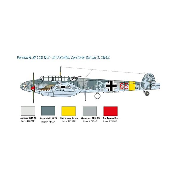 ITALERI 2794S - 1:48 Messerschmitt BF 110 C-D, Modellbau, Bausatz, Standmodellbau, Basteln, Hobby, Kleben… – Bild 4