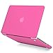 Rubberized Hard Case Cover for MacBook Pro 13.3 inches, Polycarbonate, Rose Red, GMYLE Silk Print