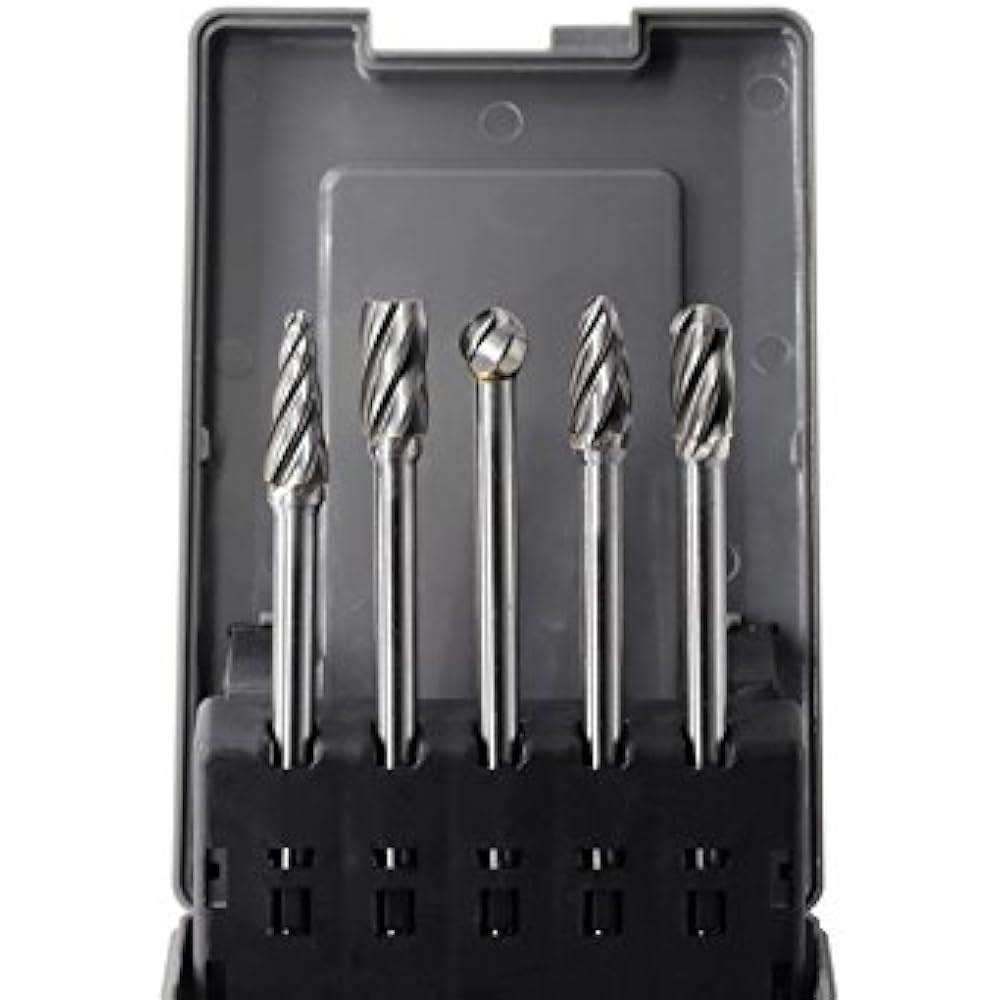 Carbide Burrs Cutting Burs Set For Aluminum 5 Pcs Aluma 4.4" Extended