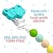 2 in 1 Elephant Silicone Teething Beads and Pacifier Clip for Girls and Boys with 100% Safe Chewable Teething Beads - Toddler & Baby Teether Toy also comes in Dinosaur and Star Design