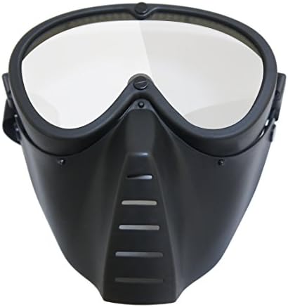 PINCHUANGHUI Tactical Protective Mask, Littie Bee Shaped Tactical Mask Soft Bullet Dart Protective Mirror Face Mask for Nerf - Black