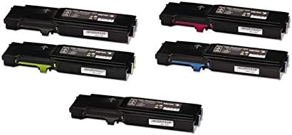 Calitoner Compatible Laser Toner Cartridges Replacement for Xerox Phaser- 106R02228 106R02225 106R02226 106R02227 Use for Xerox Phaser 6600 6600N 6600DN WorkCentre 6605N 6605DN CMYK- (5 Pack)