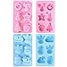 SHAN RUI Silicone Soap Mold, 2pcs 6-Cavity Christmas Handmade Soap Molds, for Making Fudge, Cake, Chocolate, Ice Cube etc.