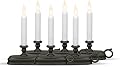 Xodus Innovations FPC1525A Battery Operated LED Window Candle with Sensor, Aged Bronze (Pack of 6)