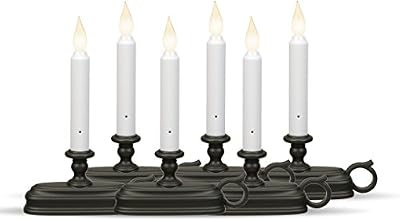 Xodus Innovations FPC1525A Battery Operated LED Window Candle with Sensor, Aged Bronze (Pack of 6)