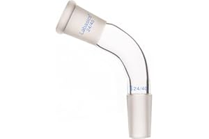 Labasics Glass Distillation Adapter 105 Degree Bent with 24/40 Outer and Inner Joint