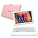 Tanoshi 2-in-1 Android Computer for Kids Ages 6-12, 10.1" HD Touchscreen Display, 32 GB, Educational, Parental Controls (Pink) primary