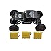 Blomiky C185 1:18 Scale 4WD Alloy Monster RC Cars Toys Off-Road Remote Control Truck RC Vehicle Crawler Extra 2 Battery for Boy Kids C185 Black