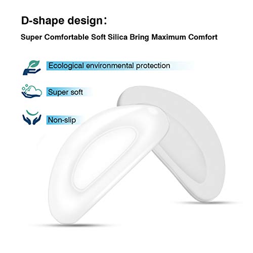 image for CHARMINER Eyeglass Nose Pads, Transparent Anti-Slip Nosepads, Stick on