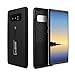 Samsung Galaxy Note 8 Case, MOMOTECH Premium 3 in 1 Slim Fit Galaxy Note 8 Case Finger Strap Holder Grip with Kickstand Support Wireless Chraging Shockproof Case for Samsung Galaxy Note 8 - Black