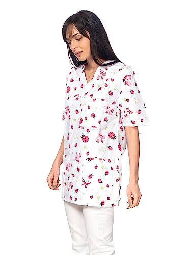 DINOZAVR Bruna Sanitary V-Neck Scrub Top for Women