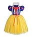 Dressy Daisy Toddler Little Girls' Princess Costume Fancy Dresses Up Halloween Party With Red Ribbon Size 2