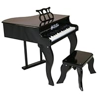 Schoenhut 30-Key Fancy Baby Grand with Bench,Black