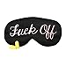 Coucoland 100% Mulberry Silk Funny Sleeping Eye Mask Cover Blindfold for Sleep Adjustable Head Straps with Two Ear Plugs