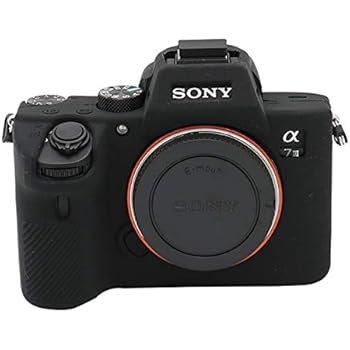 TUYUNG Silicone Case Rubber Camera Case Protective Cover Skin for Sony Alpha A7 Mark III / A7 III Digital SLR Camera - Black