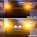 AUXITO 7440 7443 LED Bulb Amber Yellow with Projector Lens 7444 T20 W21W 7443NA LED Bulbs for Turn Signal Bulbs Blinker Lights