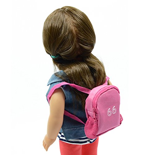 18 Inch Pink Doll Backpack For American Girl Doll Pink Doll Backpack Fits 18 Inch Dolls