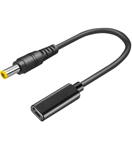 JASHALO USB-C Auf DC 12V Adapter Mit PD-Emulator - Für Powerbanks & PD-Netzteile (5,5x2,5mm DC5521/5525)
