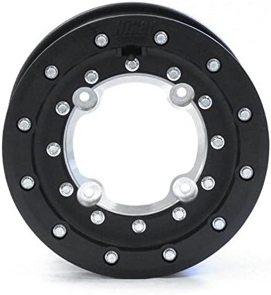 Hiper Wheel 1050 YPFF SBL Tech 3 ATV Carbon Fiber Wheel - 10x5 - 4+1 Offset - 4/144 - Single Beadlock - Black (10x5)