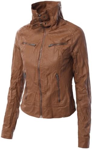 MBJ Womens Faux Leather Jacket