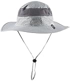 Camo Coll Outdoor UPF 50+ Boonie Hat Summer Sun Caps (One Size, Light Gray)