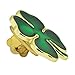 Green Four Leaf Clover Pin