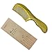 EQLEF Green sandalwood no static handmade comb，Pocket comb (standard)