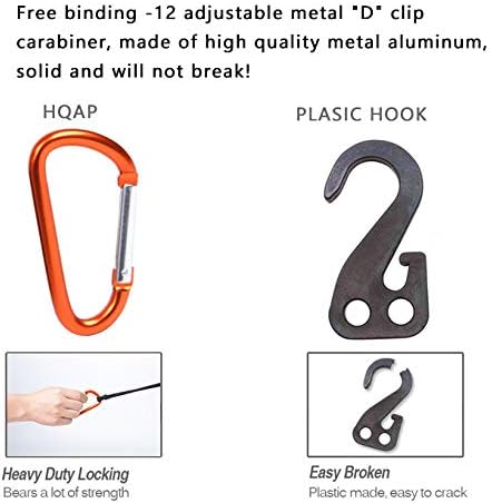 Small 3 X3 Mesh Holds Small And Large Loads Tighter Hqap 3x4 Super Duty Bungee Cargo Net For Truck Bed Stretches To 6x8 3ft 4ft 12 Tangle Free D Clip Carabiners Automotive Cargo Bed Cover