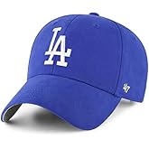 47 Los Angeles Dodgers Kids Hat Boys Girls (4-7 Years) Basic MVP Adjustable Cap, Royal Blue