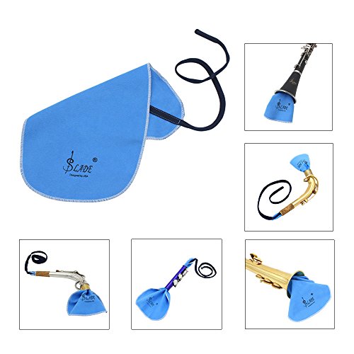 OUYAWEI Artificial Faux Suede Cleaning Cloth for Alto Tenor Flute Clarinet Soprano Saxophone Sax Parts & Accessories - Thumbnail 6