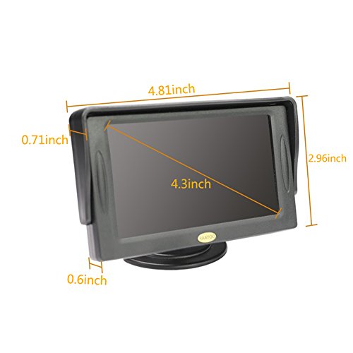 4.3 Inch Color TFT LCD Color Car Rear View Display Screen Monitor Auto Parking Rearview Reverse Backup Monitor